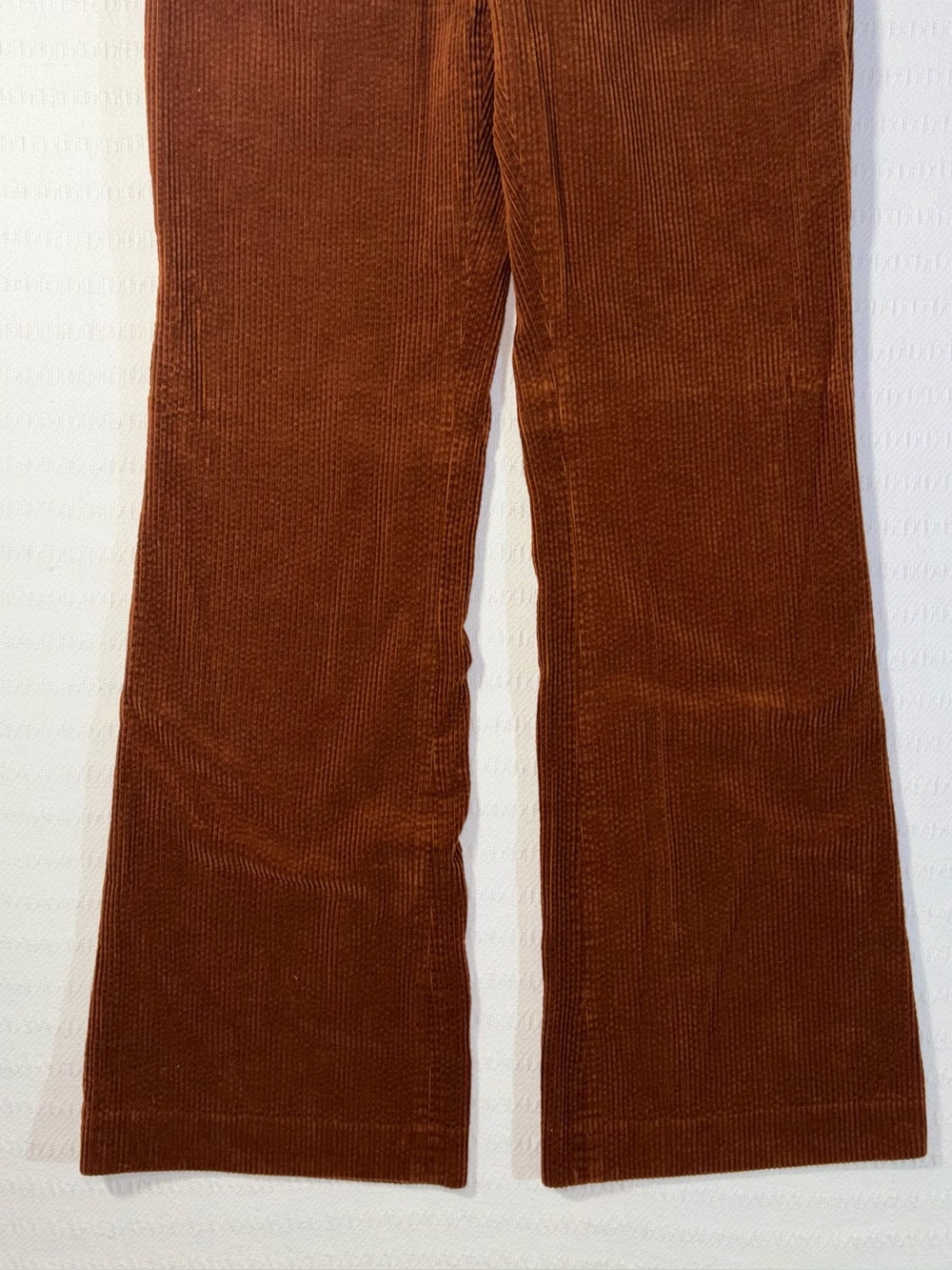 Zara Womens Corduroy Mid Rise Wide Leg Pant Size S Minimalist Preppy - Picture 4 of 8